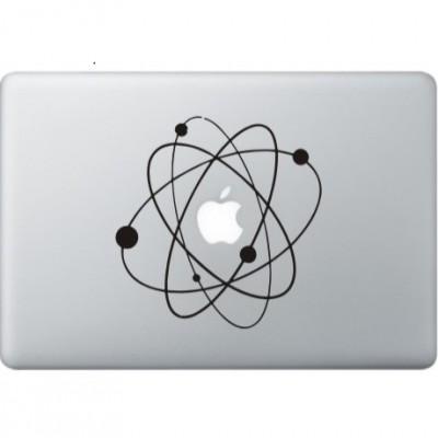 Atom (2) MacBook Aufkleber Schwarz MacBook Aufkleber